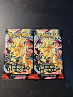2 Pokemon Ascended Heroes Booster Pack English Sealed - Image 1