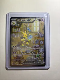 Pokemon TCG Alakazam EX 201/165 Special Illustration Rare Scarlet & Violet 151 - Image 1