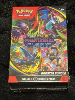 Pokemon TCG Mega Evolution Phantasmal Flames Booster Bundle SEALED - Image 1