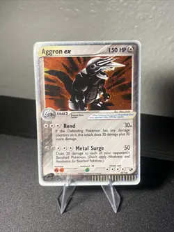 Pokemon TCG Aggron ex 95/100 Sandstorm Ultra Rare Holo Vintage 2003 - Image 3