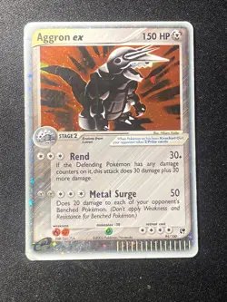 Pokemon TCG Aggron ex 95/100 Sandstorm Ultra Rare Holo Vintage 2003 - Image 5