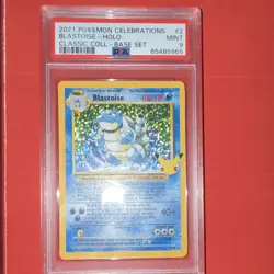 2021 Pokemon Celebrations Classic Collection Blastoise Holo 2/102 PSA 9 - Image 1