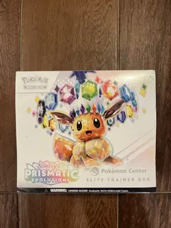 Prismatic Evolutions Pokemon Center Elite Trainer Box PC ETB Sealed - DESC DMG - Image 1