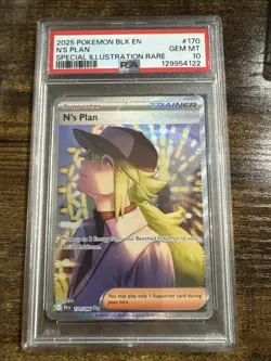 N’s Plan 170/86 PSA 10 SIR Black Bolt Pokemon TCG - Image 1