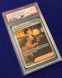 PSA 10 Giovanni's Charisma #204/165 SV 151 Pokemon 2023 GEM MINT - Image 2