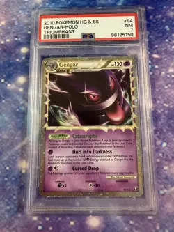 Gengar Prime 94/102 HGSS Triumphant Holo PSA 7 NM 2010 Pokemon - Image 1