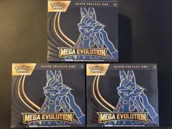 🔥Pokemon TCG Mega Evolution Lucario Elite Trainer Box! ETB! Lot of 3 - Image 1