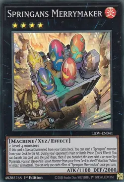 Springans Merrymaker - LIOV-EN041 - Super Rare 1st Edition Yugioh - Image 1