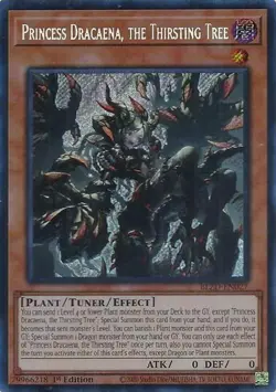 Princess Dracaena, the Thirsting Tree BLZD (Secret Rare) Yugioh Blazing Dominion - Image 1