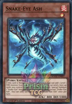 1st ed Snake-Eye Ash super rare AGOV-EN007 Yugioh - Image 1