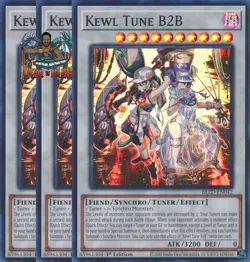 Yugioh! 3x Kewl Tune B2B BLZD-EN042 Super Rare 1st Ed NM - Image 1