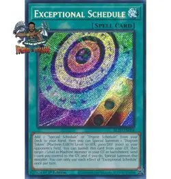Yugioh! 1x Exceptional Schedule BLZD-EN054 Secret Rare 1st Ed NM - Image 1