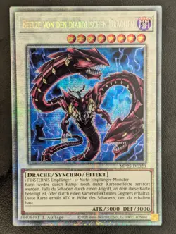 Beelze von den diabolischen Drachen MP25-DE023 Starlight Rare DE NM YUGIOH - Image 1