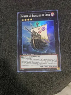 Number 50: Blackship of Corn CT10-EN018 Super Rare LP Yugioh Card - Image 1