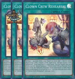 Yugioh! 3x Clown Crew Rehearsal BLZD-EN059 Super Rare 1st Ed NM - Image 1