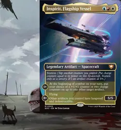 Inspirit, Flagship Vessel Commander Deck Magic EDH MTG Ready-to-Play Spacecraft - Image 1