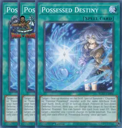 Yugioh! 3x Possessed Destiny BLZD-EN066 Common 1st Ed NM - Image 1