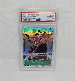 MANGA ALT ART RORONOA ZORO One Piece 2023 OP06 Wings/Captain Japanese 118 PSA 10 - Image 1