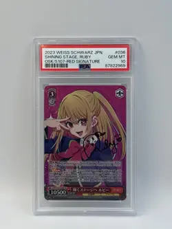 PSA 10 Oshi no Ko Weiss Schwarz Hoshino Ruby OSK/S107-036S SP Signed Japanese - Image 1