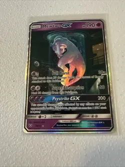 Pokemon Mewtwo GX Full Art Secret Rare Holo 78/73 Shining Legends GX Card - Image 5