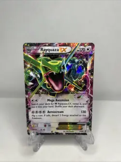 Rayquaza EX XY66 Ultra Rare Black Star Promo Pokemon TCG Card - LP/MP - Image 1