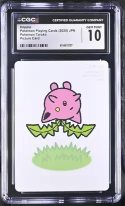 ✨✨ CGC 10 2025 TARUKA POKEMON PLAYING CARDS Hoppip Picture Card - Image 1
