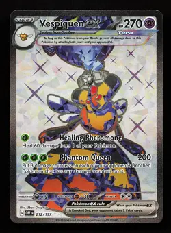 Vespiquen ex 212/197 Ultra Rare Obsidian Flames Pokemon Card - Image 1