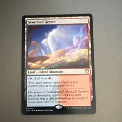 Wizards of the Coast Scorched Geyser Land 0054 Rare Strixhaven Regular English - Image 1