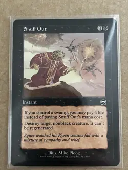 Snuff Out Mercadian Masques Regular Magic the Gathering NM - Image 1