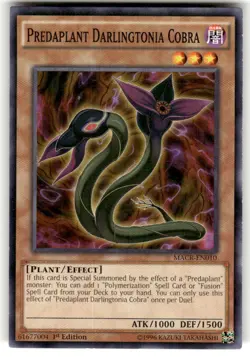 Predaplant Darlingtonia Cobra MACR-EN010 Maximum Crisis Yu-Gi-Oh NM - Image 1
