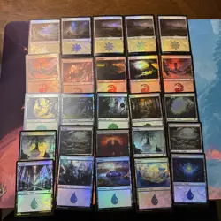 25 FOIL Basic Land Random sets NM Magic The Gathering MTG - Image 3