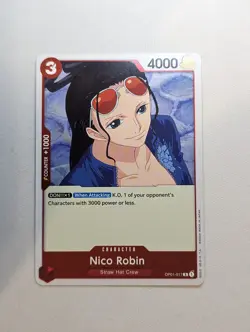 Nico Robin OP01-017 R - One Piece Card Game - Romance Dawn "KO 1 of your" Text - Image 1