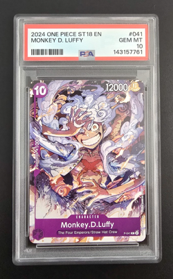 PSA 10 2024 ONE PIECE STARTER DECK ST18-PURPLE MONKEY D. LUFFY (GEAR 5) ENGLISH - Image 3