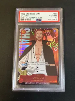 One Piece TCG PSA 10 SHANKS OP01-120 SEC - JAP JAPANESE JP - Image 1