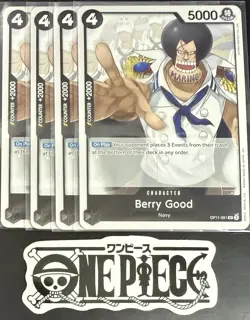 4 x One Piece OP11-091 UC Berry Good - ENG - Regular - Playset - TCG - NM/M - Image 1