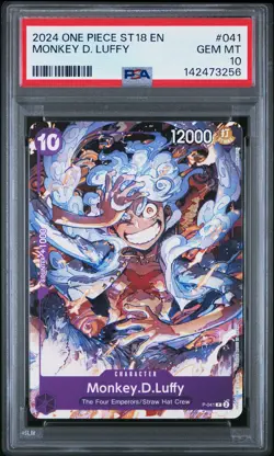 PSA 10 - Monkey D. Luffy P-041 - One Piece Promos English - Image 1