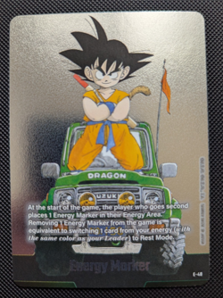 Bandai Dragon Ball Super Card Game Son Goku Energy Marker E-48 Foil English - Image 1