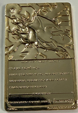 1999 Burger King Pokemon Charizard #06 23K Gold Plated Card & COA - Image 3