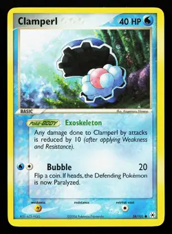 Clamperl 58/101 Common EX Hidden Legends Pokemon Card - Image 1