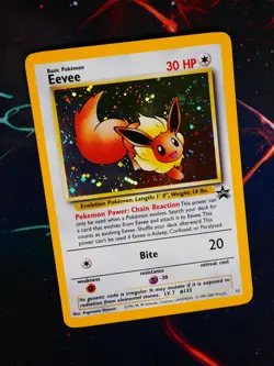 MP Pokemon EEVEE Card BLACK STAR PROMO Set #11 HOLO Foil League WOTC#7 - Image 1