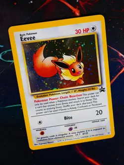 MP Pokemon EEVEE Card BLACK STAR PROMO Set #11 HOLO Foil League WOTC#4 - Image 1
