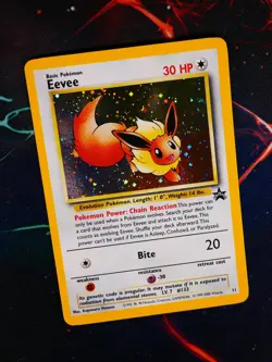 MP Pokemon EEVEE Card BLACK STAR PROMO Set #11 HOLO Foil League WOTC#6 - Image 1