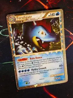 MP Pokemon (Prime) FERALIGATR Card HGSS BLACK STAR PROMO Set HGSS07 Holo Foil#2 - Image 1
