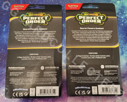 Pokemon Mega Evolution Perfect Order Booster Pack w/ Makuhita Promo Card & Coin - Image 3