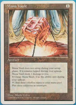 Mana Vault 4th Edition HEAVILY PLD Artifact Rare MTG CARD (ID# 516905) ABUGames - Image 1