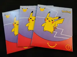 2021 McDonald's Happy Meal #2 25th Anniversary Pokemon Cards - 3 Pack - Image 1