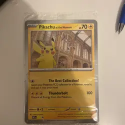 Pokemon TCG Pikachu At The Museum Jumbo Card Promo - Image 1
