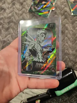 Naruto Kayou Obito Uchiha Card Heavens Scroll HY-118 Foil Holo Rare Green - Image 2