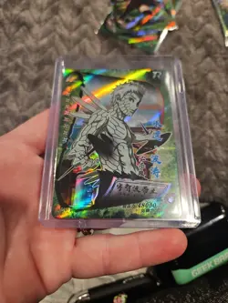 Naruto Kayou Obito Uchiha Card Heavens Scroll HY-118 Foil Holo Rare Green - Image 3