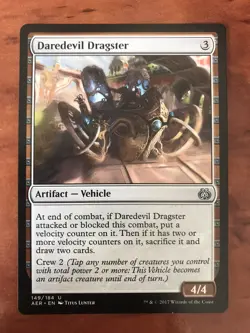 Daredevil Dragster MTG Magic the Gathering Card NM Near Mint Aether Revolt AER - Image 1